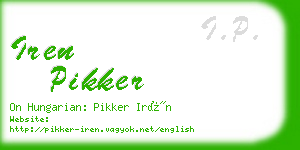 iren pikker business card